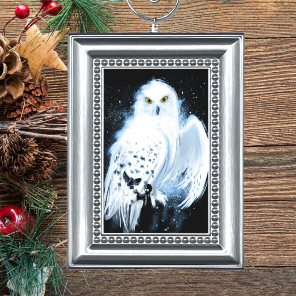 Harry Potter‎ & Pet Snowy Owl Hedwig Christmas Tree Ornament